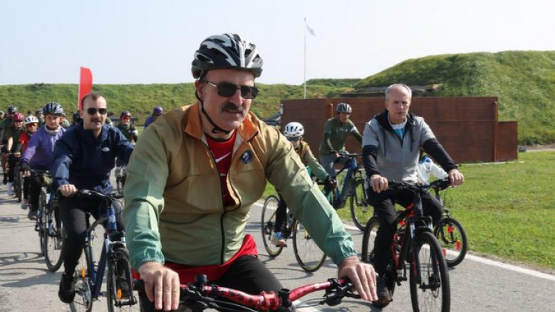 Çanakkale'de pedallar 'şehitlere saygı' için çevrildi 