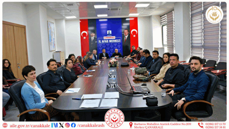 Afet Psikososyal Destek Çözüm Ortakları Koordinasyon Toplantısı Yapıldı