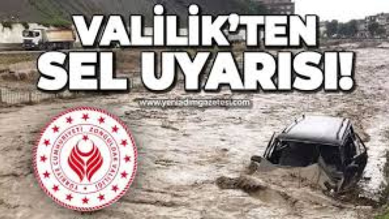 Sarıçay'da Sel Uyarısı Yapıldı