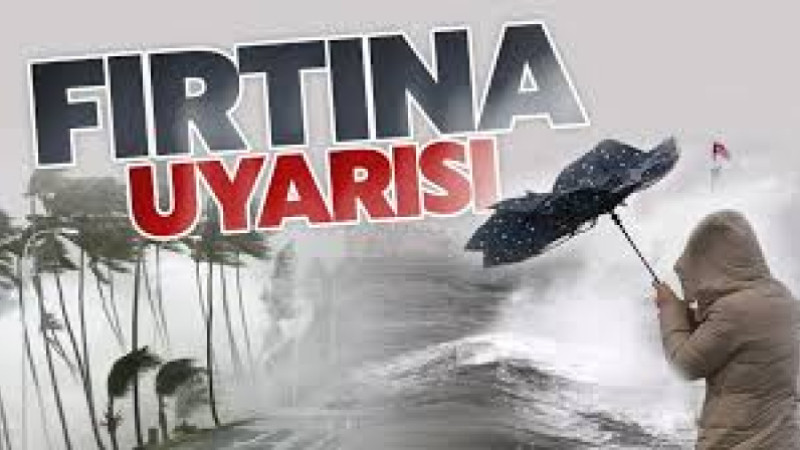 Çanakkale'ye Fırtına Uyarısı