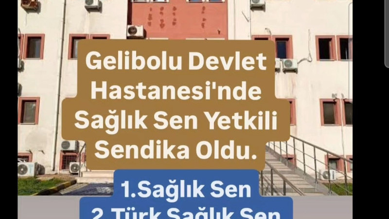 Gelibolu'da Sağlık Sen Yetkiyi Aldı