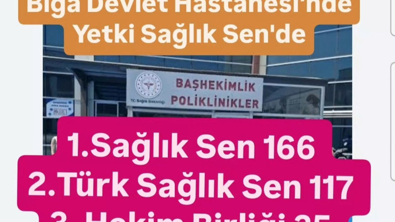 Biga Devlet Hastanesi'nde Yetkiyi 