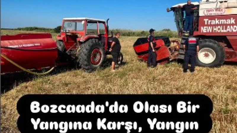 Bozcaada'da Olası Yangınlara Karşı Hazırlıklar 