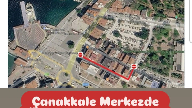Çanakkale Merkezde Önemli Yol Kapatması