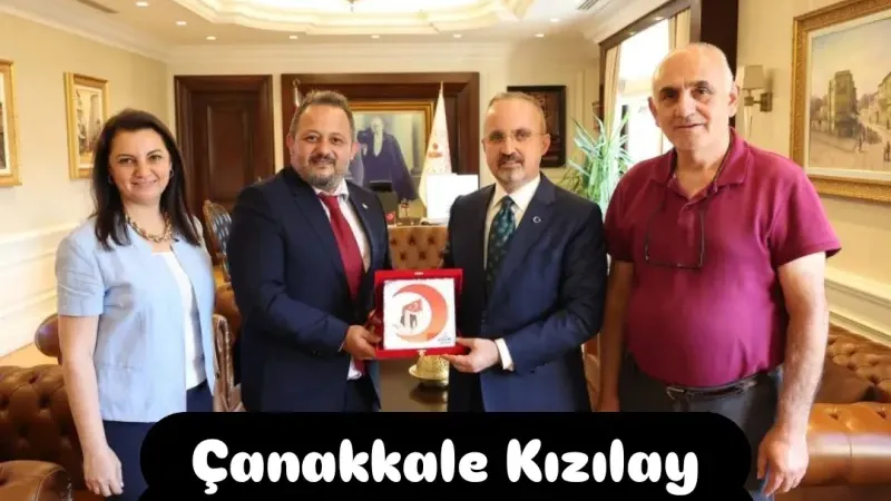 Çanakkale Kızılay Heyetinden Bakan Yardımcısı Turan'a ziyaret