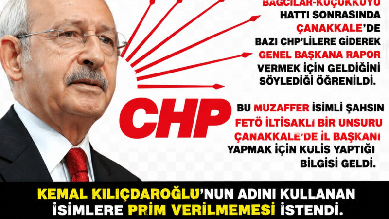 Çanakkale'de CHP Genel Merkezini Temsil Eden Bir Kişi Var