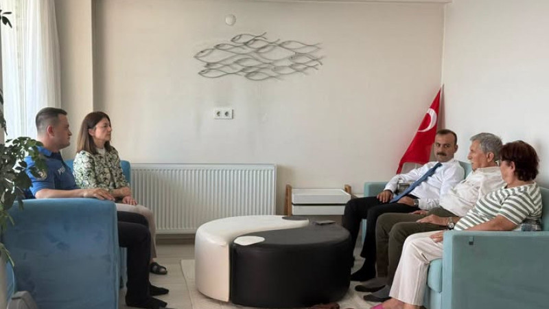 Eceabat Kaymakamlığı'ndan Kıbrıs Gazimize Taziye Ziyareti