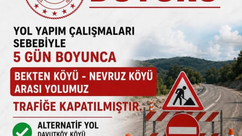 Yenice’de Yol Çalışması: 