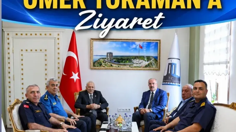 Eski İçişleri Bakanı Muammer Güler’den Çanakkale Valisi Ömer Toraman’a Ziyaret