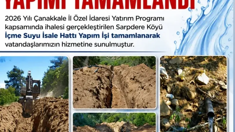 Sarpdere Köyü İçme Suyu Tesisi Tamamlandı