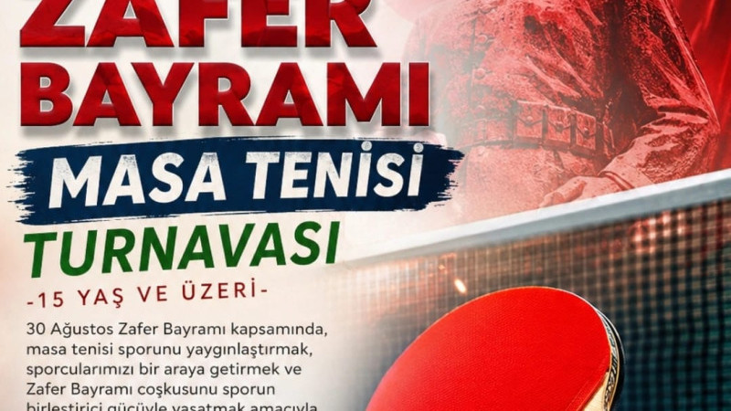 30 Ağustos Zafer Bayramı’nda Masa Tenisi Heyecanı