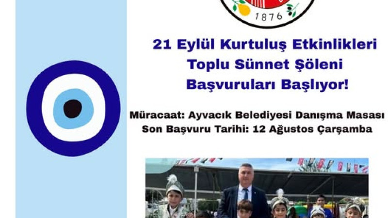 Ayvacık Belediyesinden Toplu Sünnet Şöleni: Başvurular Başladı!