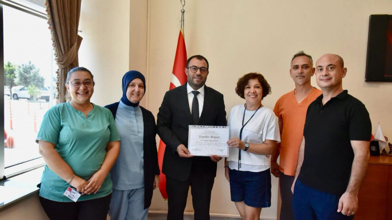 Transfüzyon Merkezine Başarı Teşekkürü
