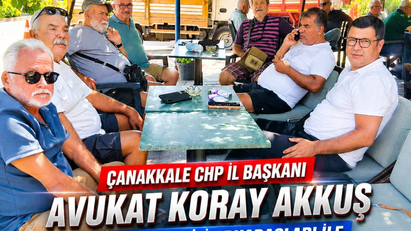 CHP Çanakkale İl Başkanı Avukat Akkuş, Kepez'de