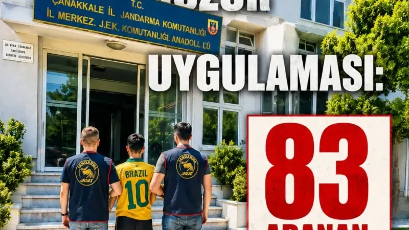 Çanakkale'de Jandarmadan Bir Haftada Kapsamlı Huzur Uygulaması: