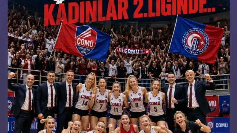 ÇOMÜ Spor Kulübü Kadın Voleybol Takımı Kadınlar 2. Lig’e Yükseldi: 