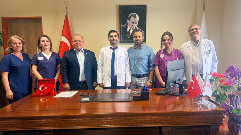 Ezine Devlet Hastanesi'ne Hayırlı Olsun ziyareti