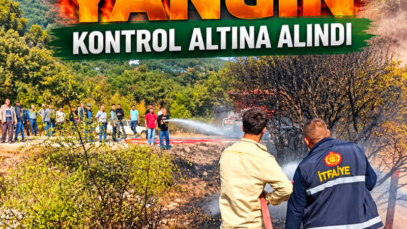 Ayvacık’ta Makilik Alan Yangını Kontrol Altına Alındı