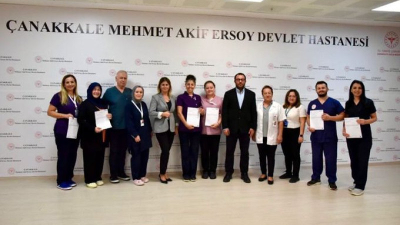 Çanakkale'de 5. Dönem Palyatif Bakım Hemşireliği Sertifika Programı tamamlandı