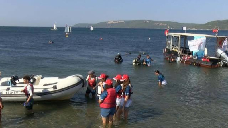 Çanakkale'de 'Tarihe Saygı Anı Dalışı' ve 'Yelken Sürüşü' deneyimi
