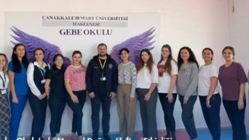 ÇOMÜ HASTANESİ GEBE OKULU'NDA 