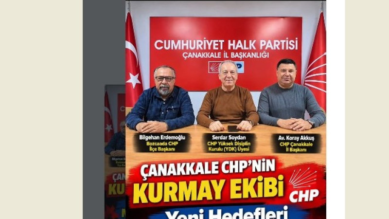 CHP Çanakkale Kurmay Ekibinden Kritik Zirve: