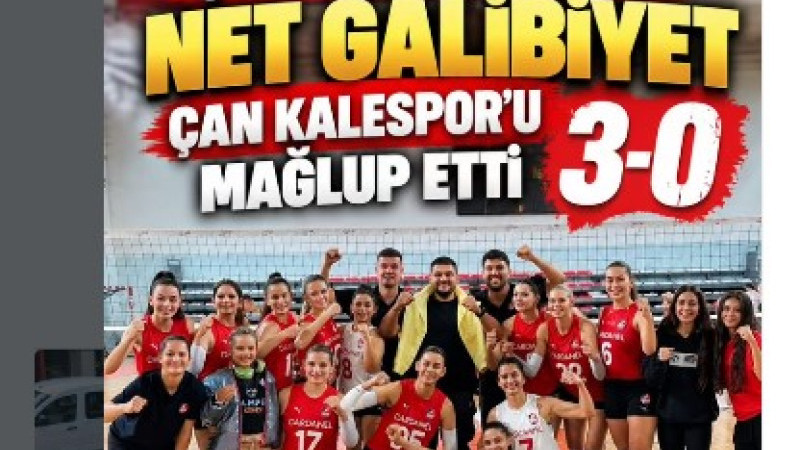 ÇOMÜSPOR Kadın Voleybol Takımı Galibiyet Serisini Sürdürüyor: 3-0